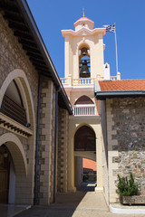 Кипр. Вид внутреннего двора монастыря Kikkos.