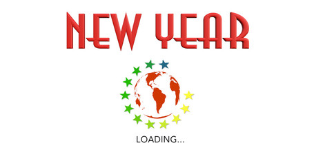 Anno Nuovo  con simbolo loading