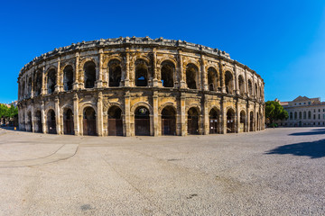 Roman amphitheater in Nimes, Provence