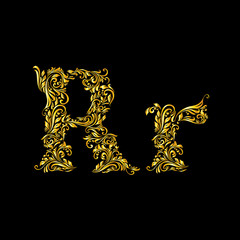 Decorated letter 'r'