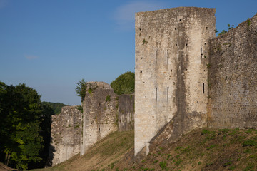 Fototapeta na wymiar Tour et rempart de la cité médiévale de Provins - France