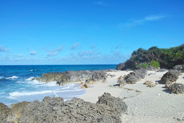 宮古島の小さなビーチ