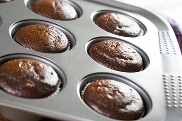 Muffins in the form of baking