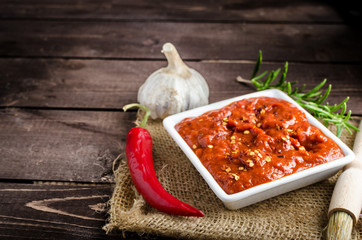 Very spicy tomato sauce for grill