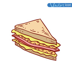 sandwich food icon, vector illustration. 