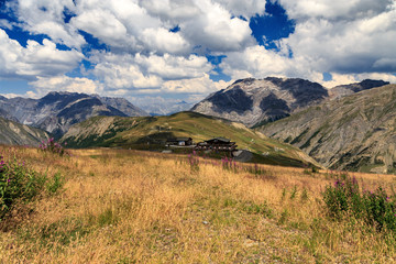 Fototapeta premium Alpine view in Livigno, Lombardy, Italy