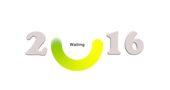Anno 2016 con simbolo loading
