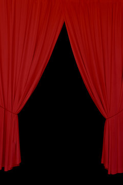 Red Drapes Background