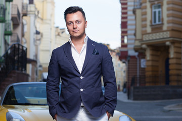 Portrait of successful young man