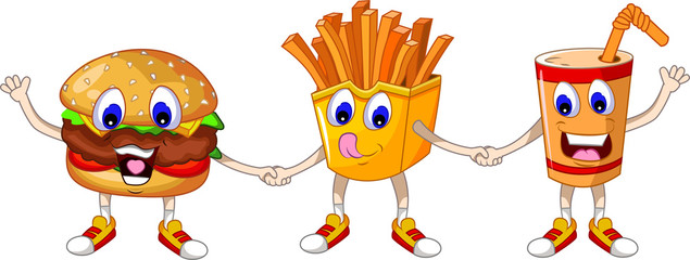 fast food cartoon for you design