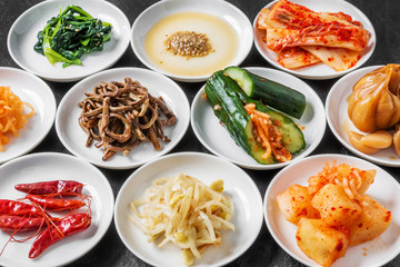 韓国の漬け物　クローズアップ　 Korean pickle group photo