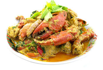 Stirred Fried Crab with Curry Powder