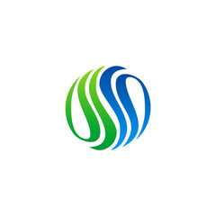 ecology abstract bio vector logo