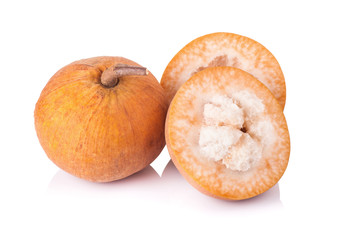 Santol fruit isolated on white background