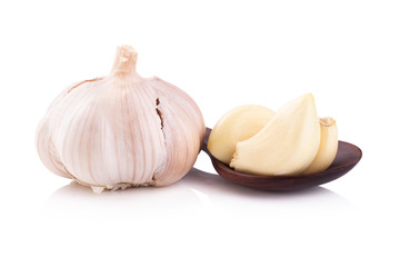 Garlic isolated on white background