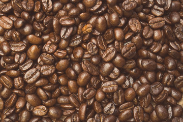 roasted coffee beans, can be used as a background