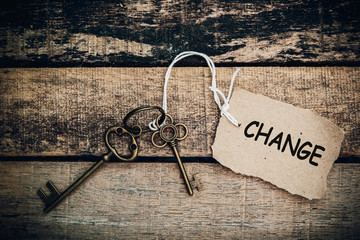 The concept of 'change' is translated by key and silver key chai
