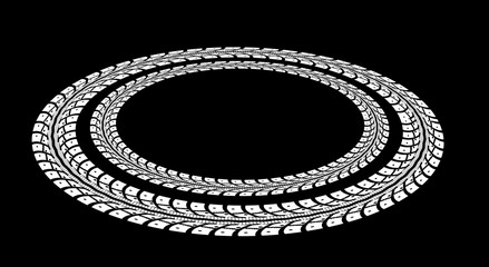 Obraz premium Tire tracks