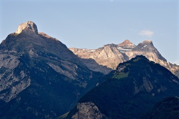 Gitschenstock, Uri-Rotstock und Schlieren, Schweizer Berge in der Zentralschweiz