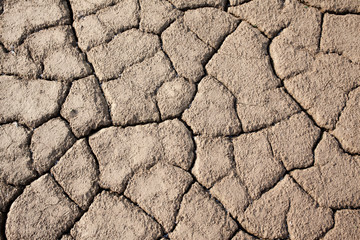 Dry, cracked dirt earth