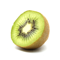 Kiwi frui on white background