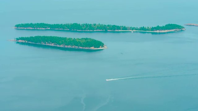 Boat on island