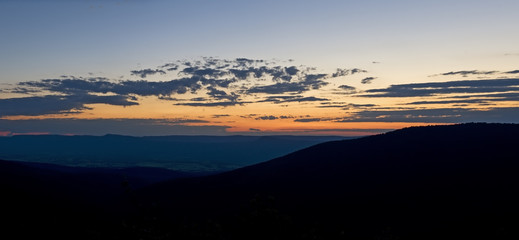 Sunset With Clouds, From Skyline Drive