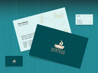 Business card or visiting card.