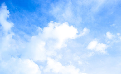 blue sky with cloud closeup