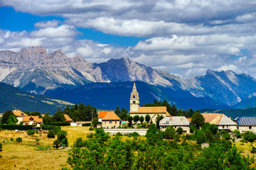 Obraz premium Beautiful mountains in french Alps