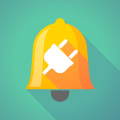 Bell icon with a plug