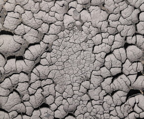 Cracked ground