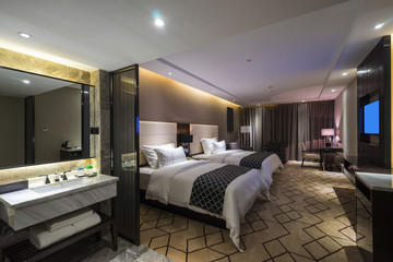 luxury hotel room