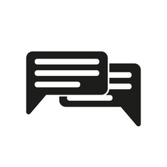 The chat icon. Internet and forum, blog, online symbol. Flat