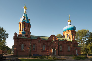 Obraz premium Pskov, Russia. Military Church of St. Grand Prince Alexander Nevsky, 1908