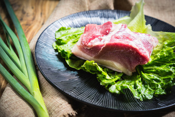 raw pork