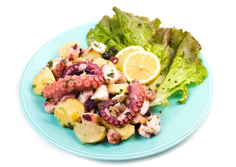 octopus salad with potatoes