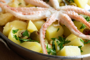 octopus and potato