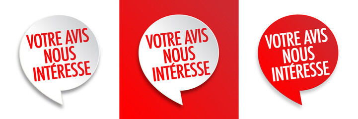 Votre avis nous intéresse