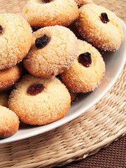 Homemade cookies with hazelnuts