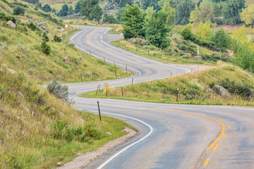 windy mountain road