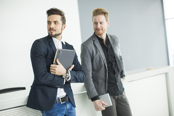 Young men in the office