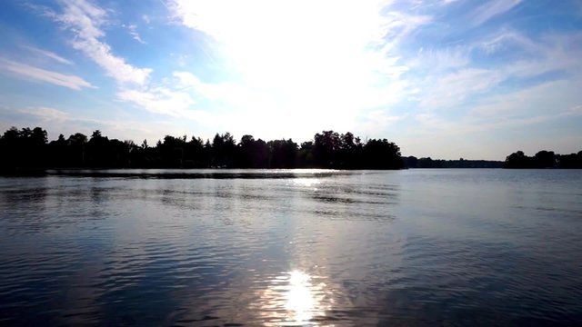 Sonnenspiegelung im See "Großer Zug"