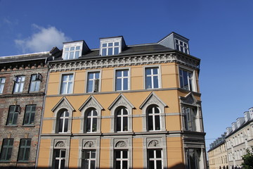 Fototapeta na wymiar Immeuble à Copenhague, Danemark