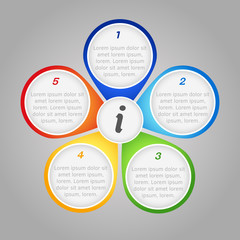 Vector colorful template, background for web design or presentation and infographic.