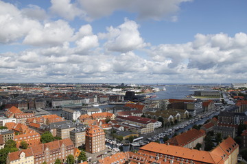 Fototapeta premium Panorama de Copenhague, Danemark 