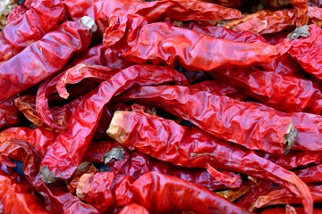 Red dry chilies  