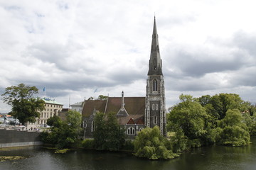 Fototapeta na wymiar Eglise de la citadelle du Kastellet à Copenhague, Danemark