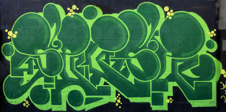 Graffiti 3590 - Fantasia verde