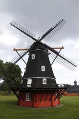 Papier Peint photo autocollant Moulins Moulin de la citadelle du Kastellet à Copenhague, Danemark